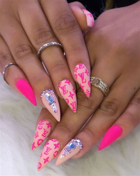 hot pink louis vuitton nails|27 Louis Vuitton Nails for an Iconic, High.